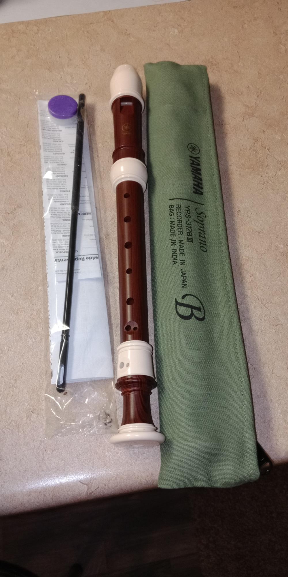 Yamaha YRS-312B Soprano Recorder, simulated Rosewood finish, Key of C customer photo 2
