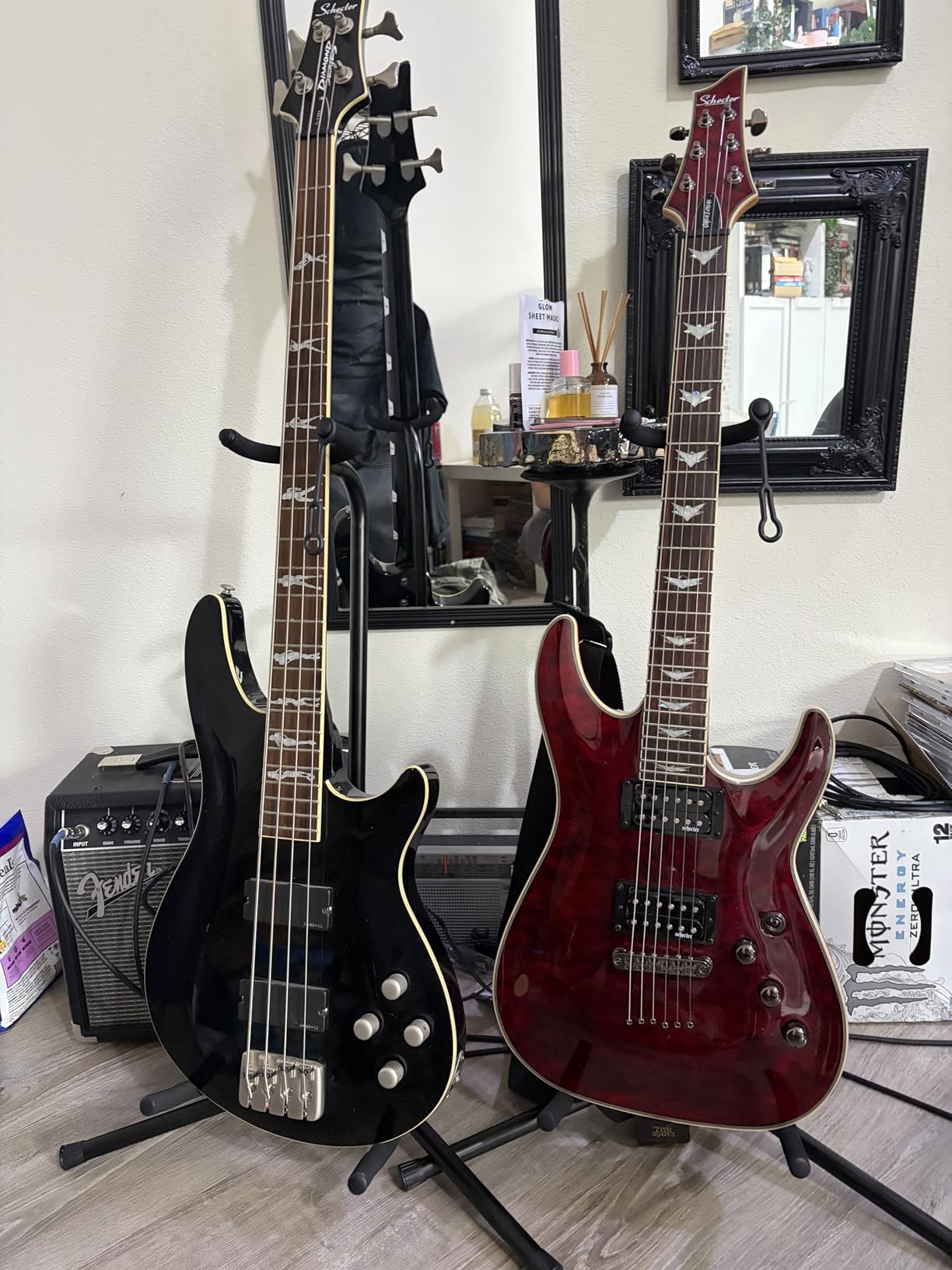OnStage XCG4 Black Tripod Guitar Stand, Single customer photo 2