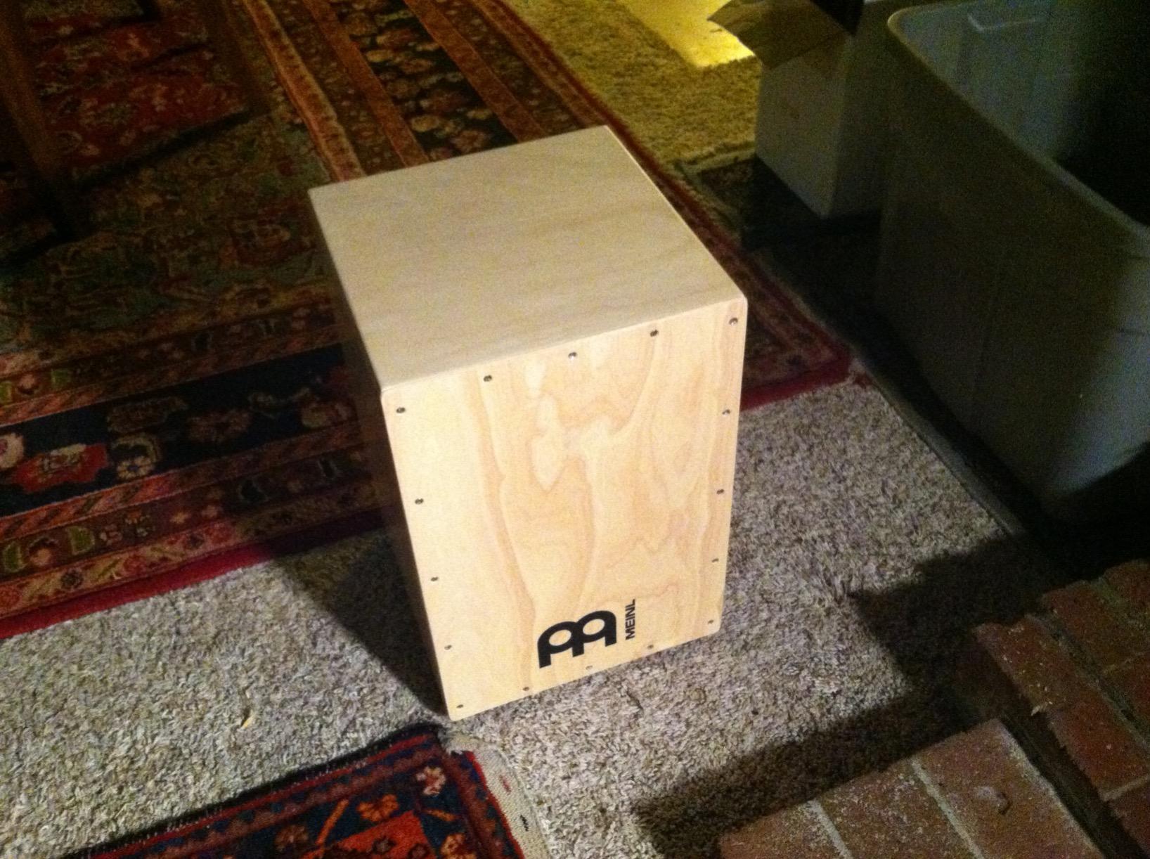 Meinl Percussion HCAJ1NT Headliner Series Wood String Cajon for Adjustable Snare Effect, Full Size customer photo 1