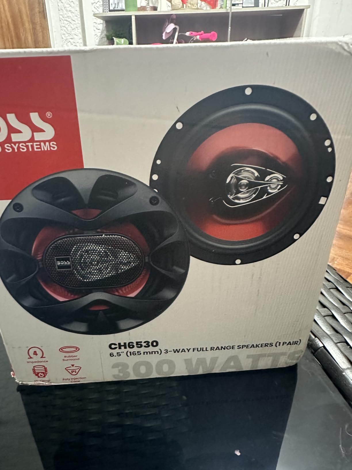 BOSS Audio Systems Chaos Series 6.5 Inch Car Door Speakers - 300 Watts (Pair), 3 Way, Full Range, Tweeters, Coaxial, Sold in Pairs customer photo 1