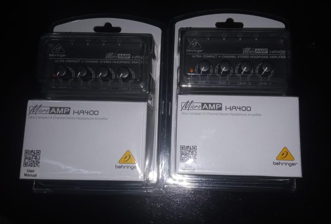 Behringer MICROAMP HA400 Ultra-Compact 4 Channel Stereo Headphone Amplifier customer photo 2