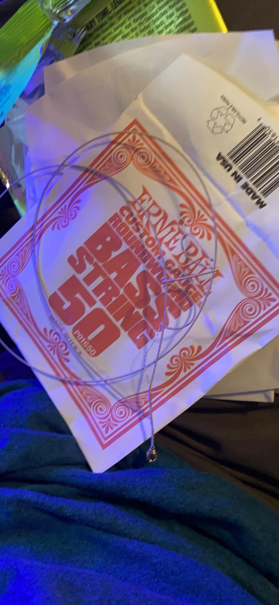 Ernie Ball Regular Slinky Nickel Wound Bass Guitar Strings, 50-105 Gauge (P02832) customer photo 2