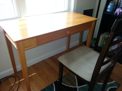 Winsome Wood Studio Home Office, Honey | Classic Small Home Office Computer Table, Sturdy Furniture for Bedroom, Living Room, Compact & Convenient for Small Spaces customer photo 2
