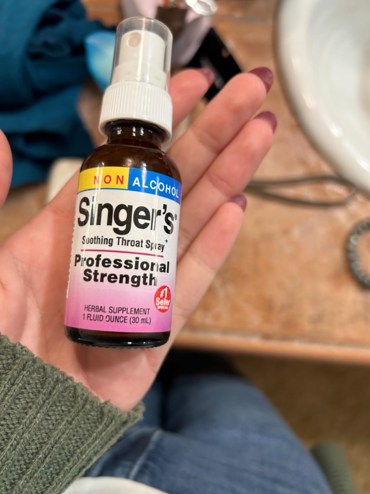 Herbs Etc. Singer's Saving Grace Professional Strength Spray, 1 fl oz | Plant-Based Soothing Throat Spray for Voice Care, Comfort for Irritated Tissues, Sore Throat Support, Non-Alcohol, Organic customer photo 2