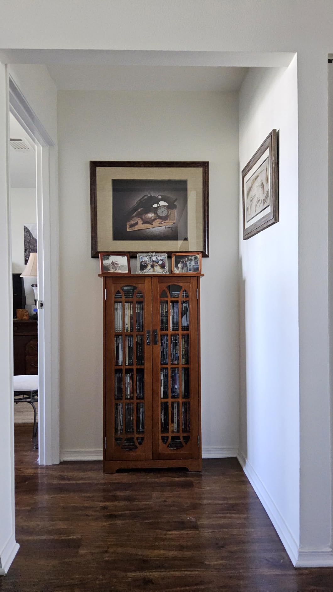 Furniture HotSpot Window Pane Media Cabinet - Oak customer photo 2