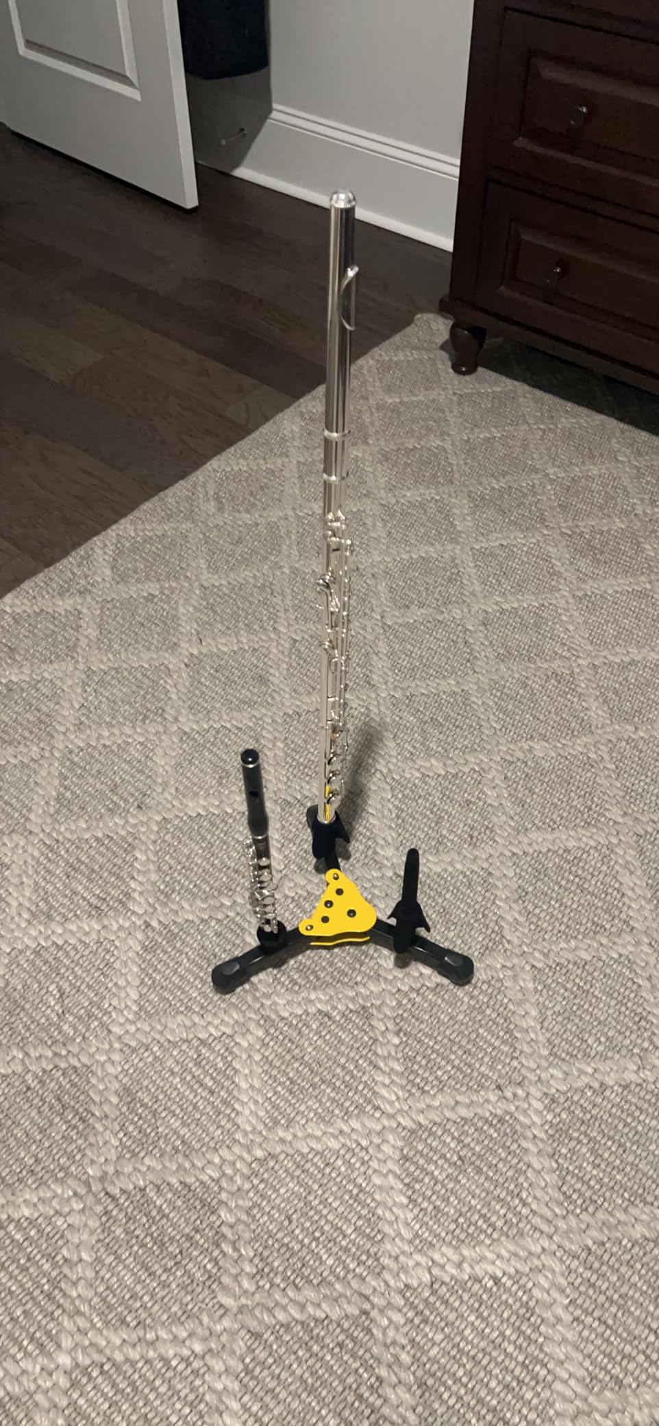 Hercules Stands DS543BB Flute/Clarinet/Piccolo Stand with Bag & Juliet Music Note Stickers customer photo 2