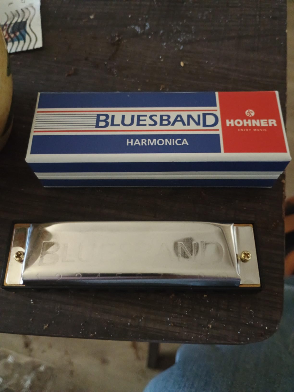 Hohner Accordions Hohner Blues Band Harmonica, Key of C, Chrome (1501BX) customer photo 1