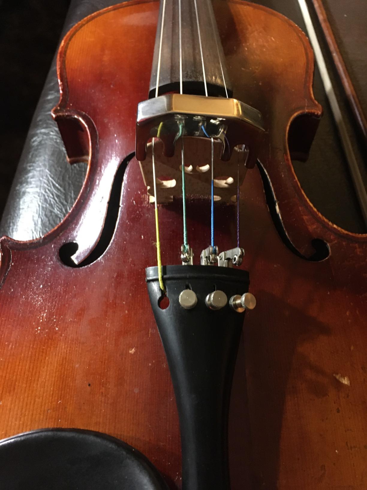 Heavy Practice Mute for Violin or Viola - Metal customer photo 1