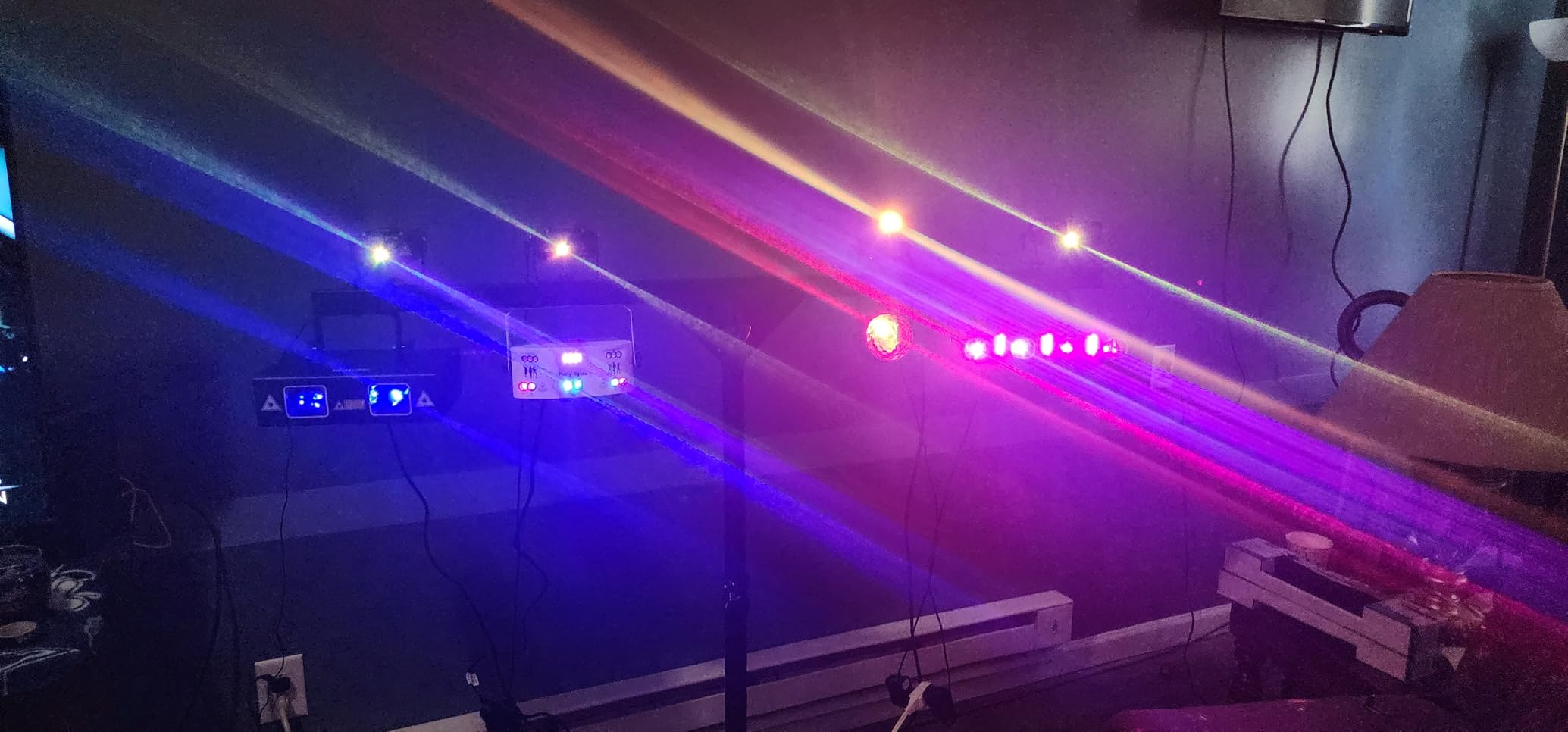 American Sound Connection ASC Pro Audio Mobile DJ Light Stand 6 Foot Height Lighting Multi Fixture T Bar Portable Tripod customer photo 2