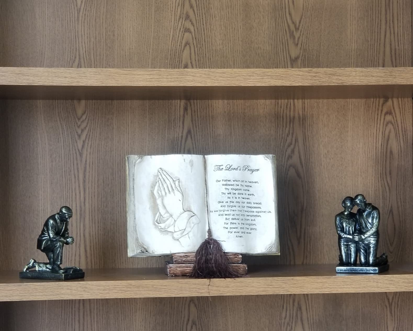Dicksons Lead Your Flock Praying Pastor 5 inch Bronze Resin Stone Table Top Figurine customer photo 2