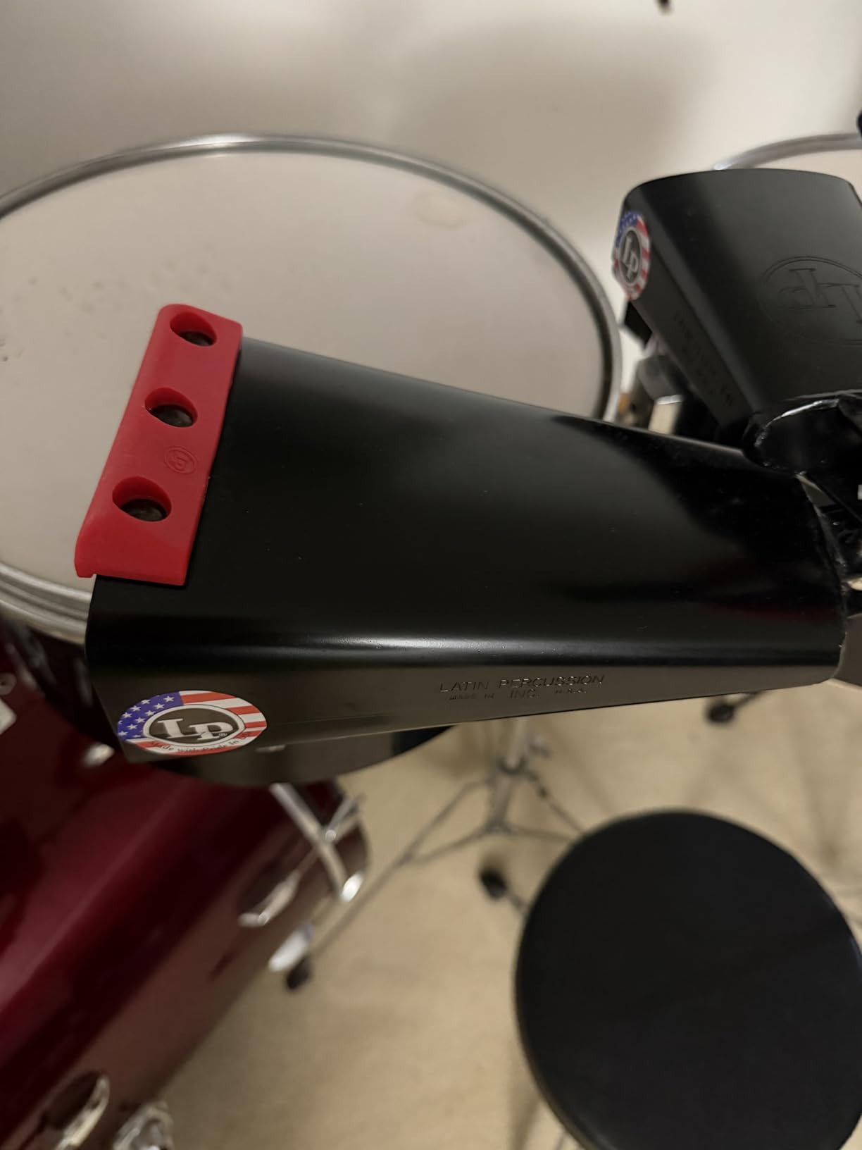 LP ROCK Ridge Rider Cowbell with 1/2 inch Mount Black LP008-N customer photo 1