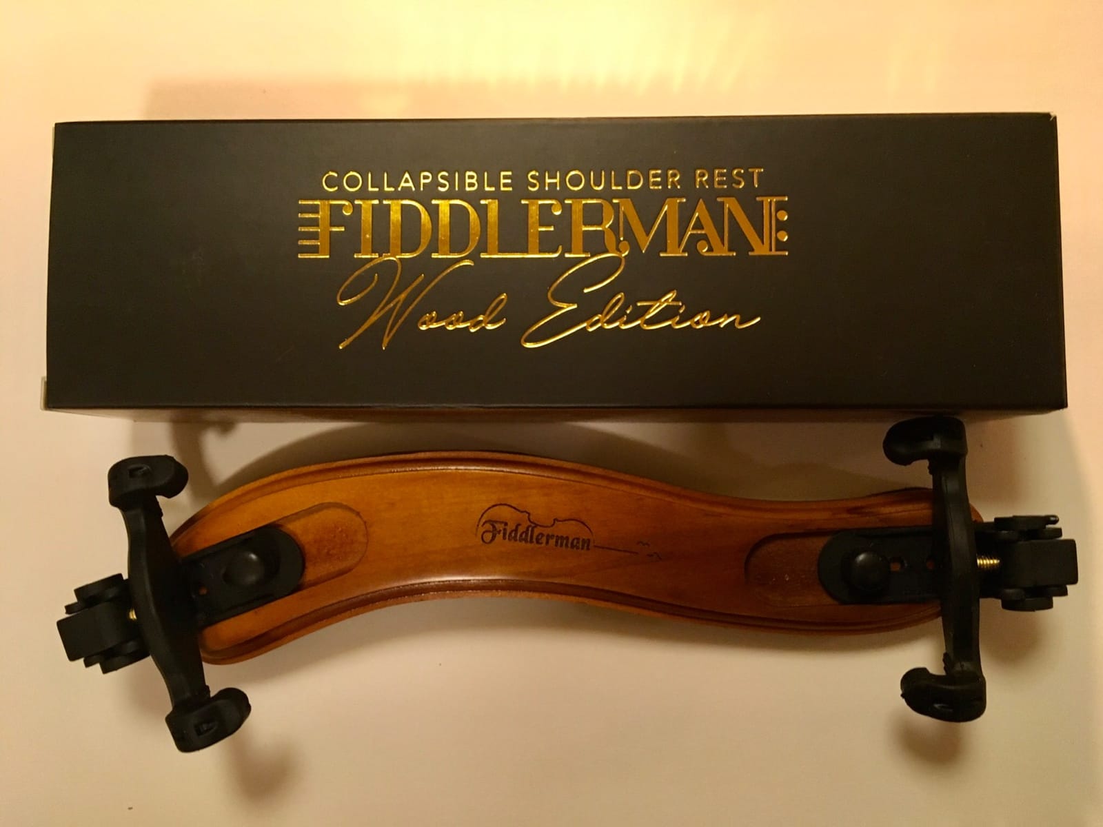 Fiddlerman Wood Violin Shoulder Rest for 4/4 and 3/4 with Collapsible and Height Adjustable Feet customer photo 1