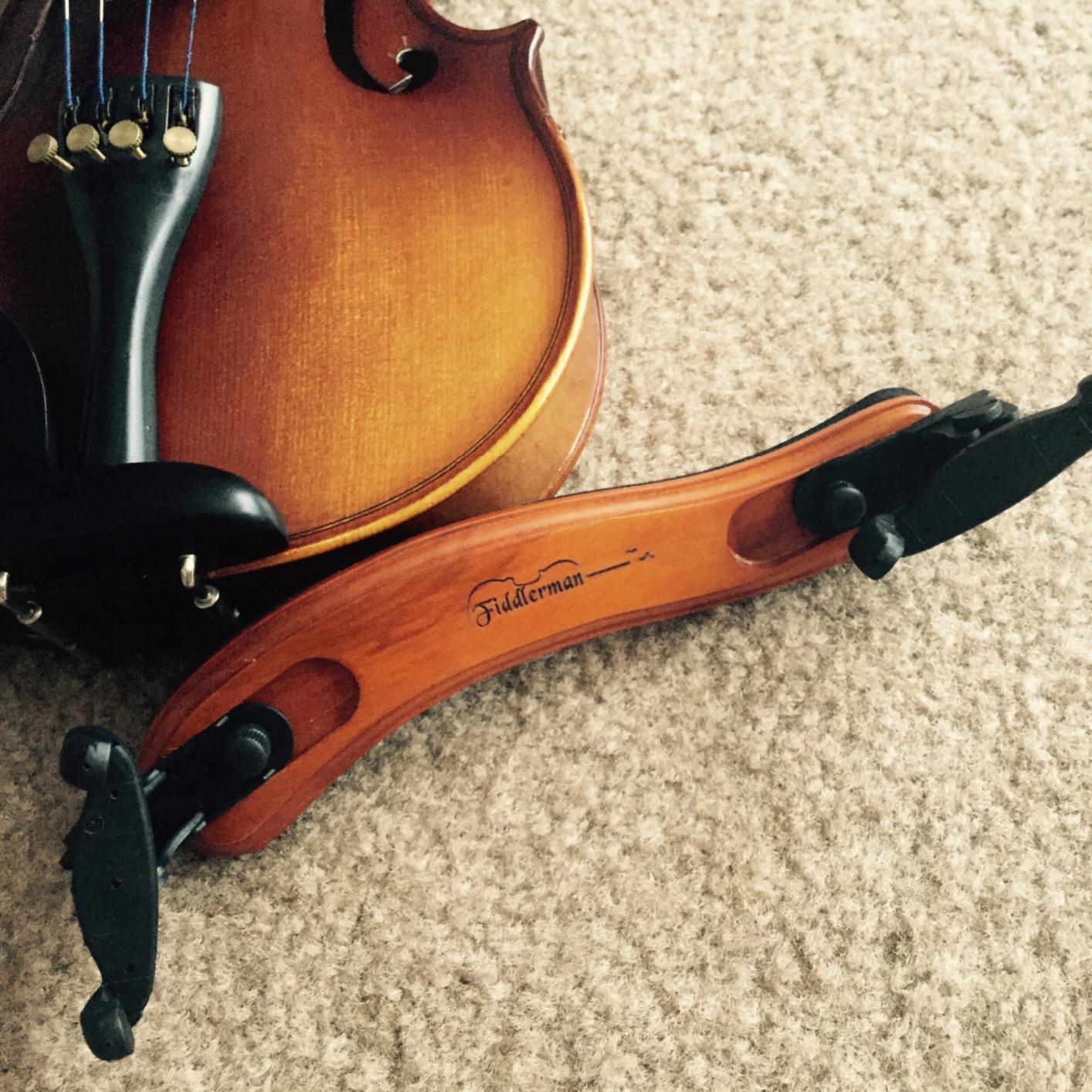Fiddlerman Wood Violin Shoulder Rest for 4/4 and 3/4 with Collapsible and Height Adjustable Feet customer photo 2