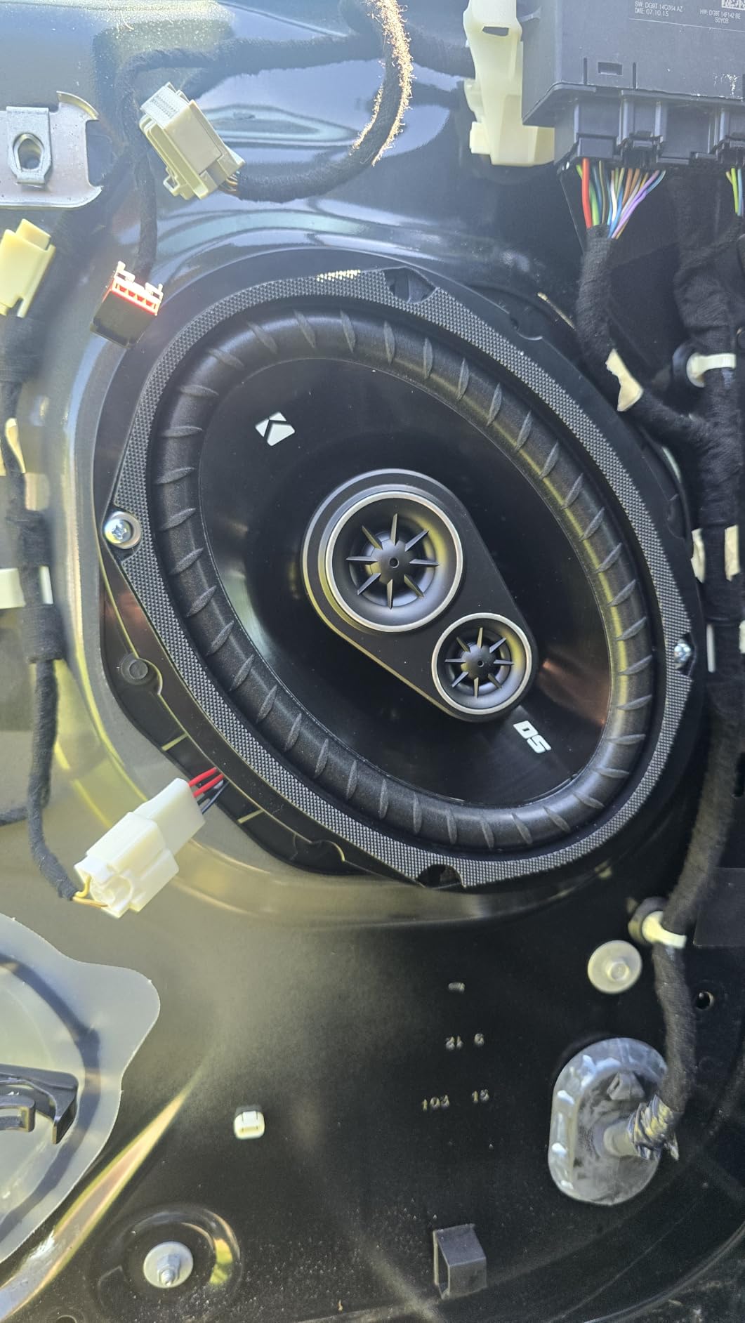 KICKER DSC6930 6x9-Inch (160x230mm) 3-Way Speakers, 4-Ohm (Pair) | 6x9 stereo upgrade, rear deck or door replacement, factory audio swap customer photo 2