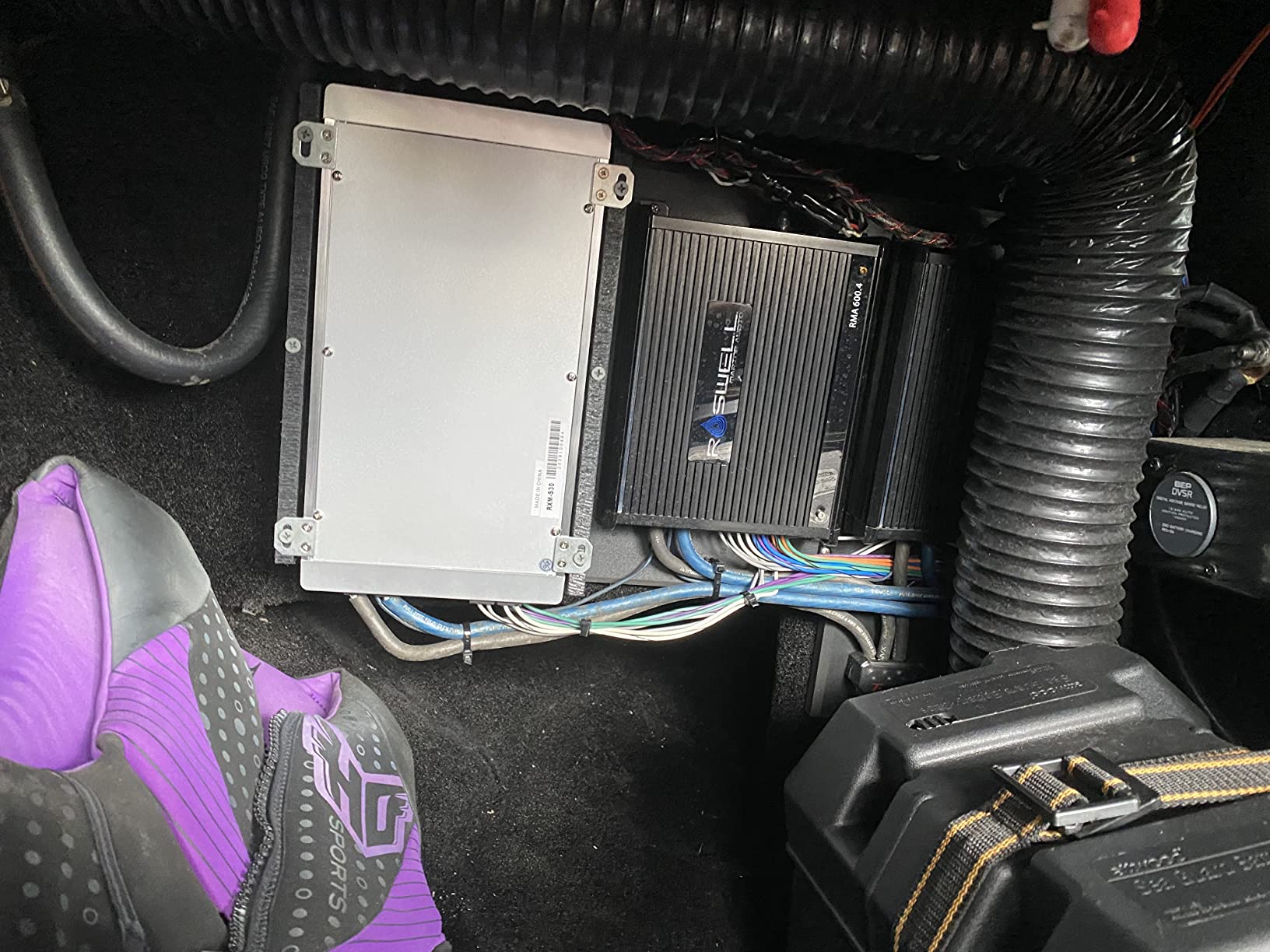 Rockville RXM-S30 4-Channel Micro Marine/ATV Amplifier 2400W Peak/600W RMS | Class A/B, Dyno-Certified, MOSFET, Water-Resistant, Bass EQ, 2-Ohm Stable, 4-Ohm Bridgeable, SMD PCB, RCA Output, Crossover customer photo 1