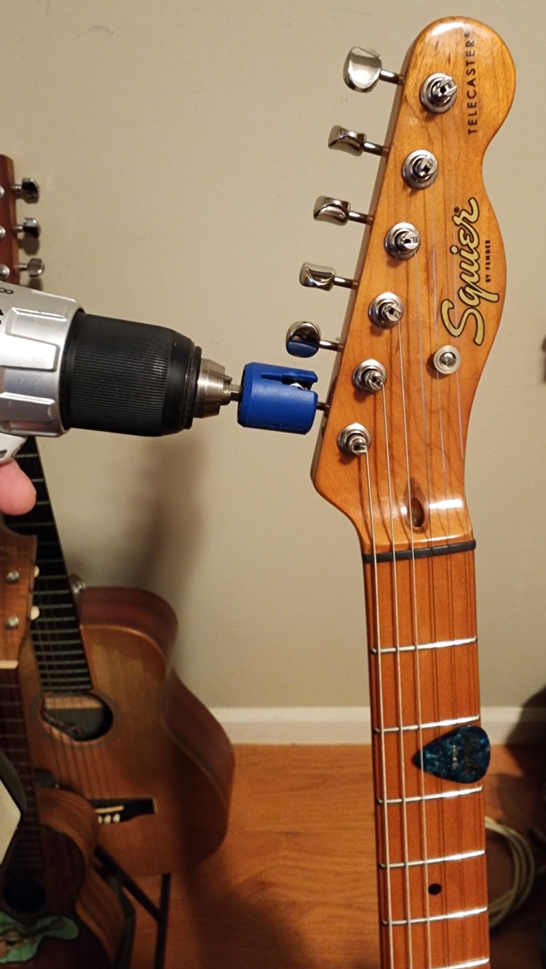 MusicNomad GRIP Drill Bit Guitar String Winder, Rubber Lined (MN220) customer photo 2