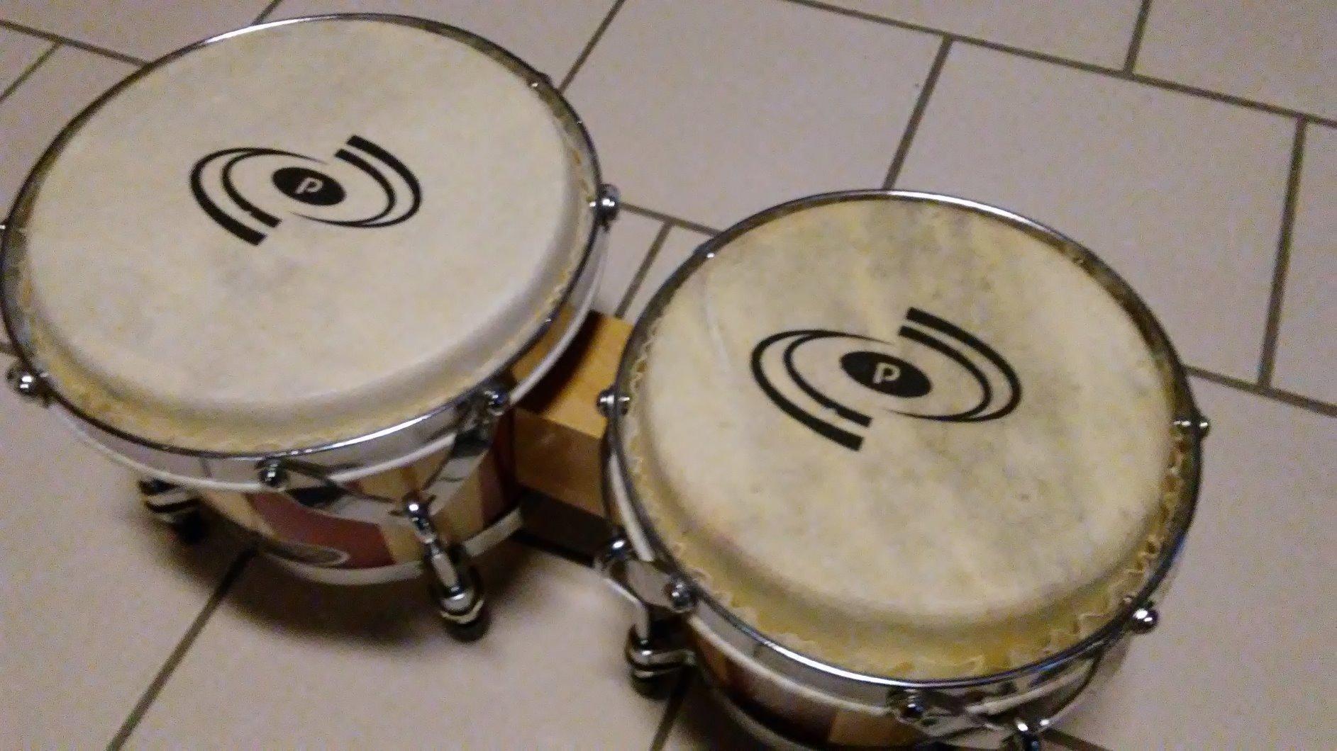 Pyle Bongo Drums Set - 6.5