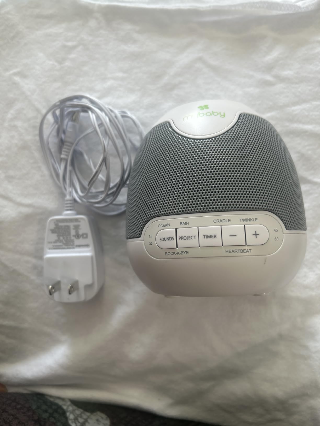 SoundSpa White Noise Machine for Babies | 6 Soothing Lullabies for Newborns, Sound Therapy for Travel, Relaxing, Kids, Newborns, Baby Songs, Adjustable Volume, Auto-off Timer, By HoMedics customer photo 1