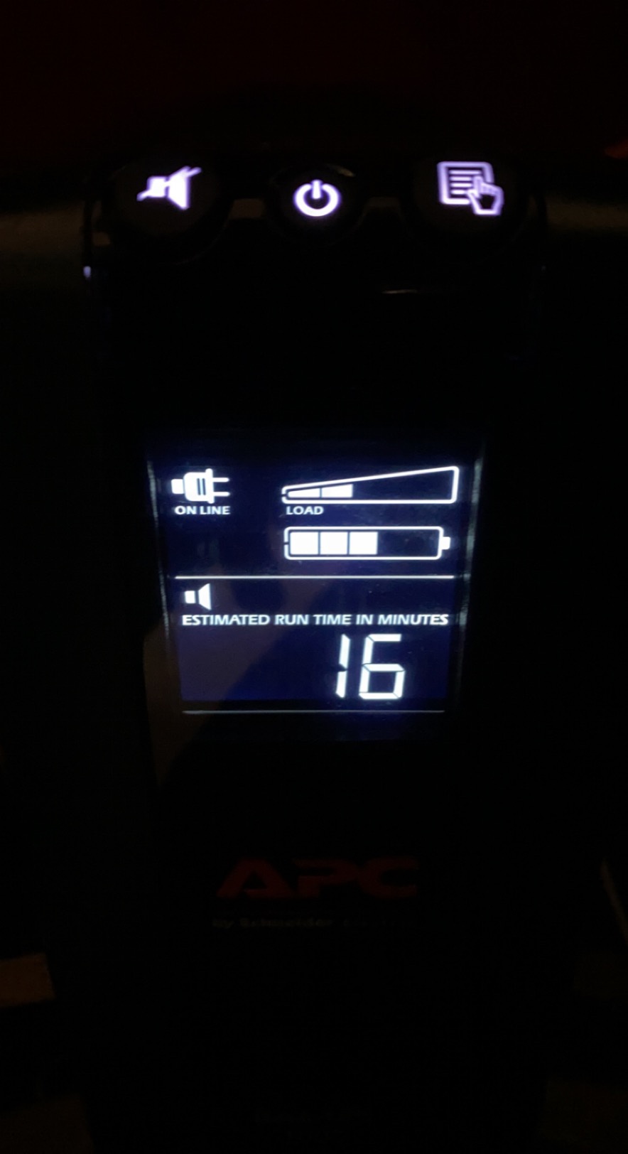 APC 1000VA/600W Pro UPS Battery Backup for Office Electronics, AVR, BX1000M | Back-UPS Pro uninterruptible power supply for home offices - 8 outlets, LCD, AVR, surge protection, 42-min runtime (@100W) customer photo 1