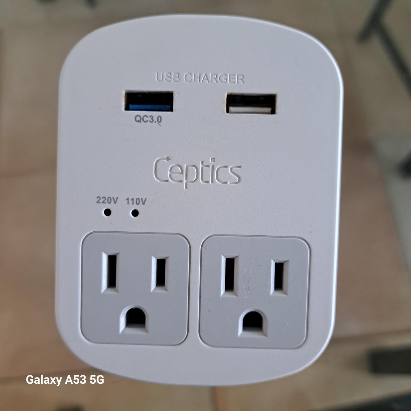 Ceptics 35W Universal Travel Adapter Kit - 2 USA sockets, USB-A, USBC, 1x PD 35W USB-C and USBC Cable, Surge Protected, Plugs for EU, UK, China, AU, Japan - for Laptop, Phone, Camera-ETL Tested customer photo 1