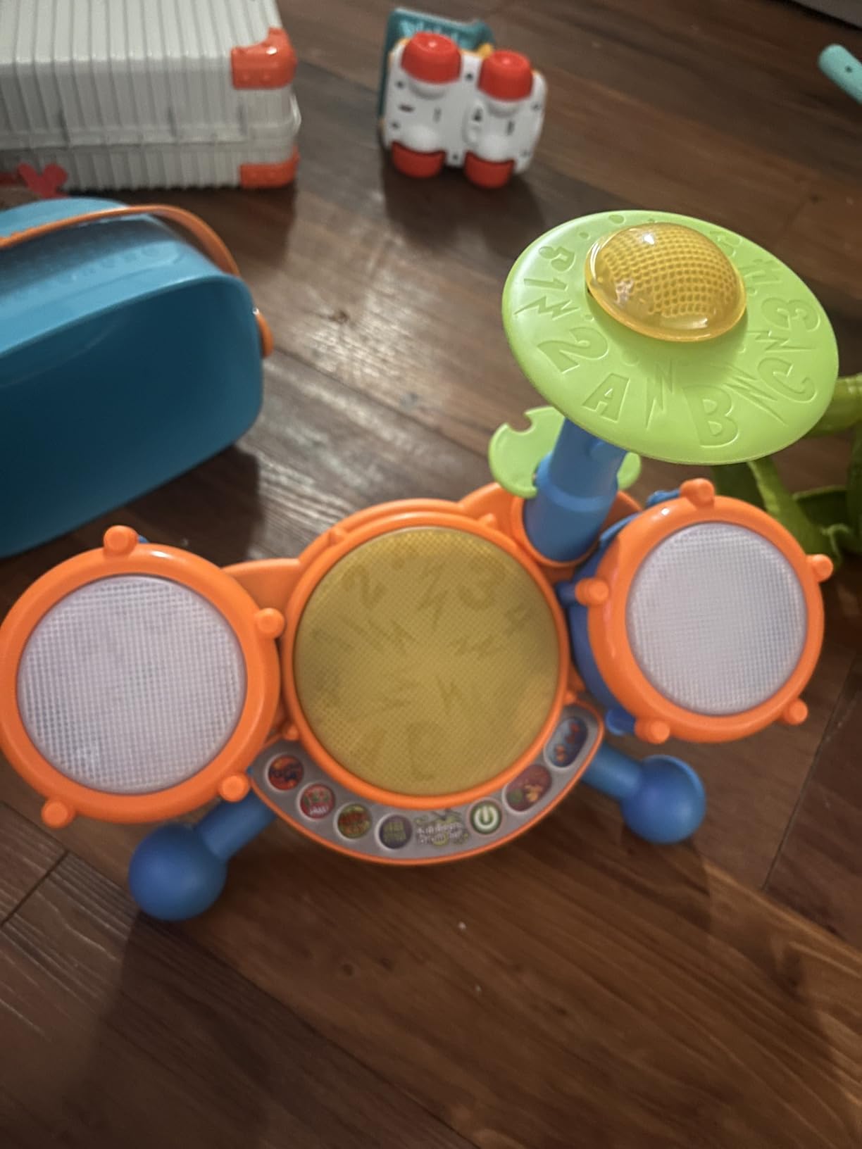 VTech KidiBeats Drum Set (Frustration Free Packaging), Orange customer photo 1