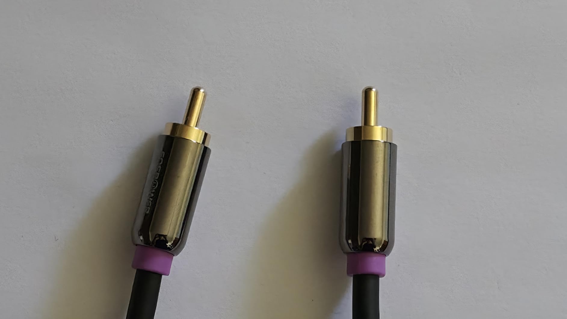 FosPower Subwoofer Cable (10 FT) RCA to RCA Audio Stereo Cable, Male to Male - Dual Shielded Cord | 24K Gold Plated Connector | Corrosion Resistant | Clean Sounding Signal customer photo 1
