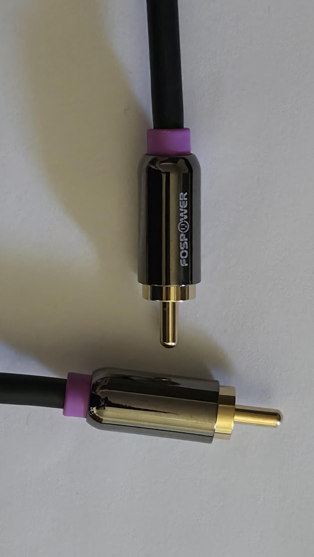 FosPower Subwoofer Cable (10 FT) RCA to RCA Audio Stereo Cable, Male to Male - Dual Shielded Cord | 24K Gold Plated Connector | Corrosion Resistant | Clean Sounding Signal customer photo 2