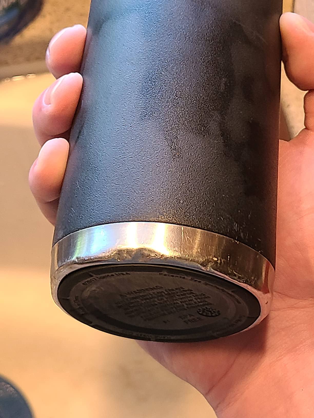 Coleman Autoseal FreeFlow Stainless Steel Water Bottle, Black, 24oz customer photo 2