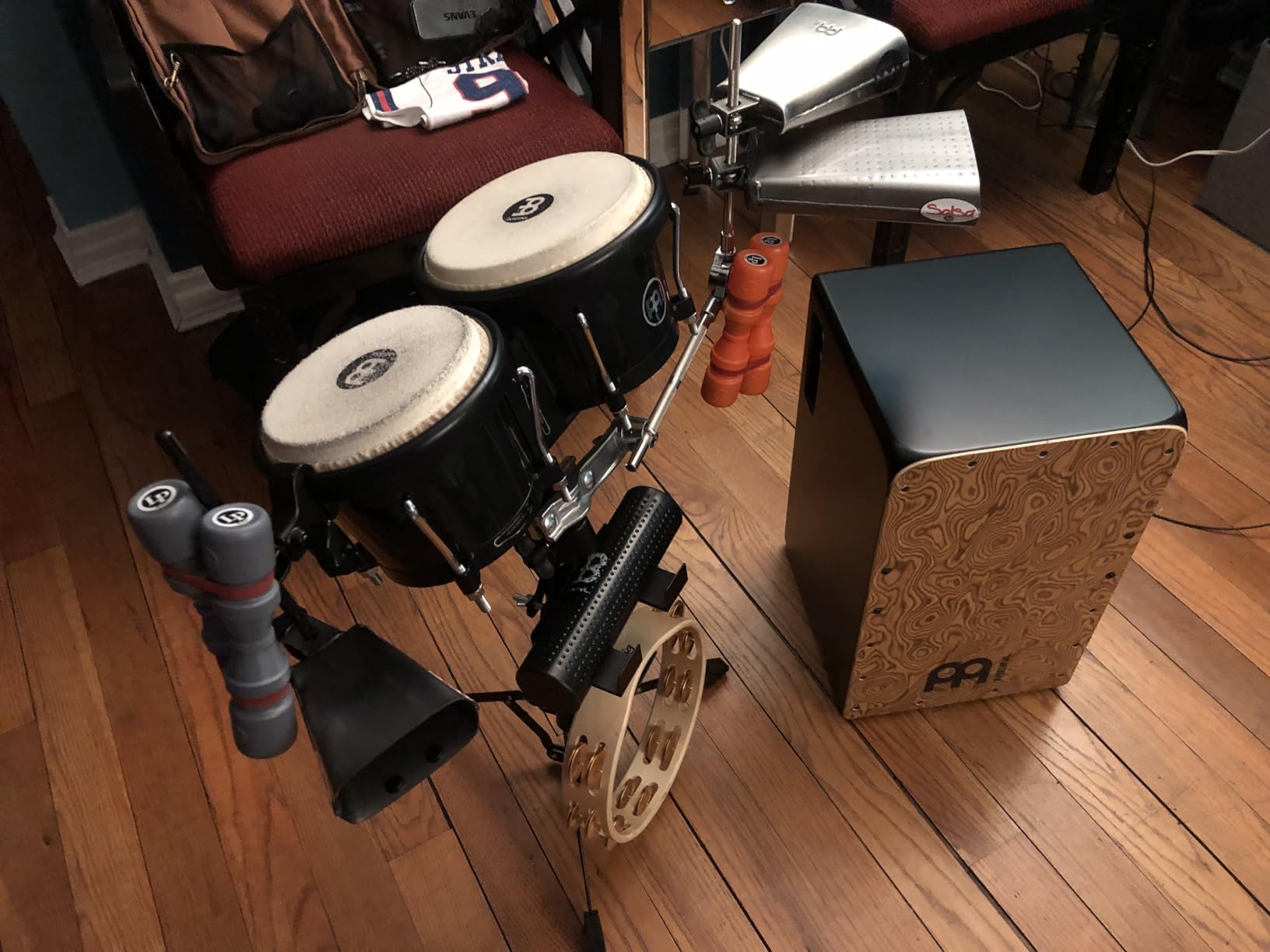 Meinl Pickup Cajon Box Drum with Internal Strings for Snare Effect - NOT MADE IN CHINA - Makah Burl Frontplate / Baltic Birch Body, Woodcraft Professional, 2-YEAR WARRANTY (PWCP100MB) customer photo 2