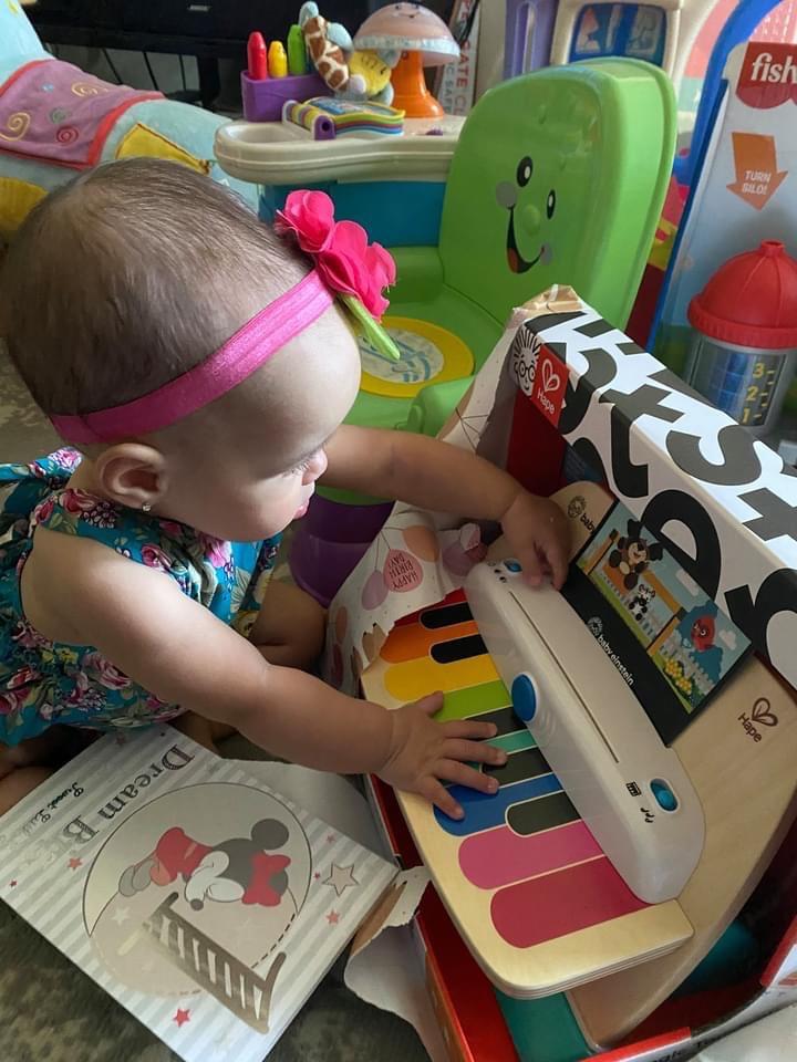 Baby Einstein and Hape Magic Touch Piano Wooden Musical Toddler Toy, Age 6 Months and Up customer photo 2