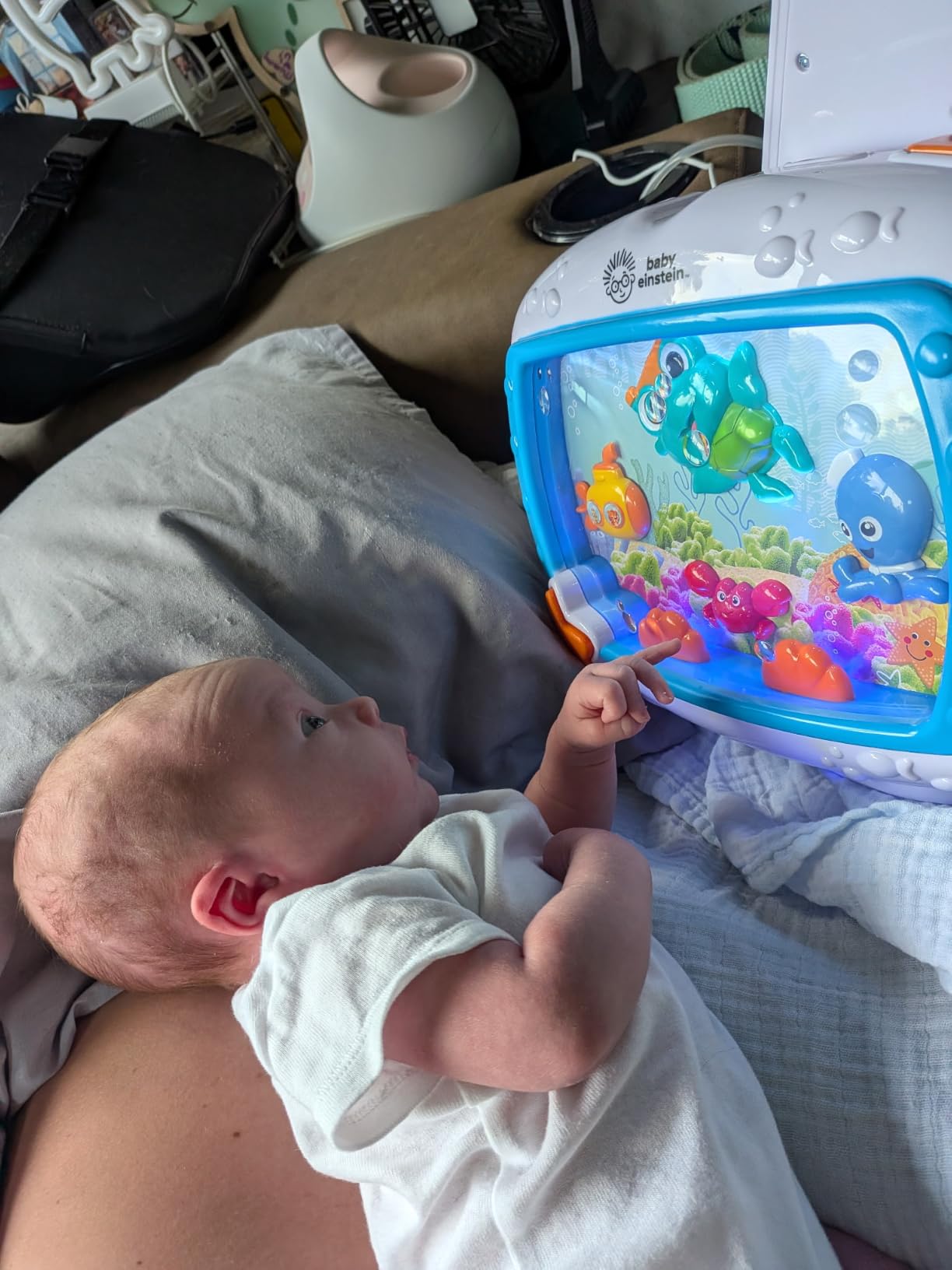 Baby Einstein Sea Dreams Soother Musical Crib Toy and Sound Machine, Newborn and up customer photo 2