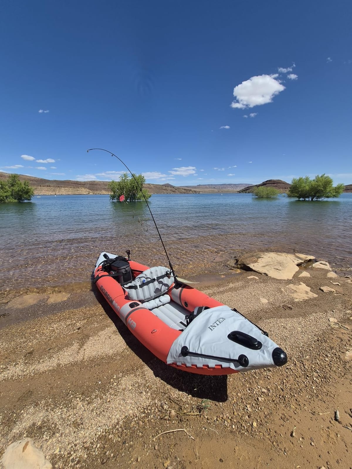 INTEX Excursion Pro K2 Inflatable Kayak 2-Person Set with Paddles & Pump | 68309EP - Portable Sit-on Tandem Kayak with Removable Skegs and Two Dry Bags for Gear, 12ft 9in x 3ft customer photo 1