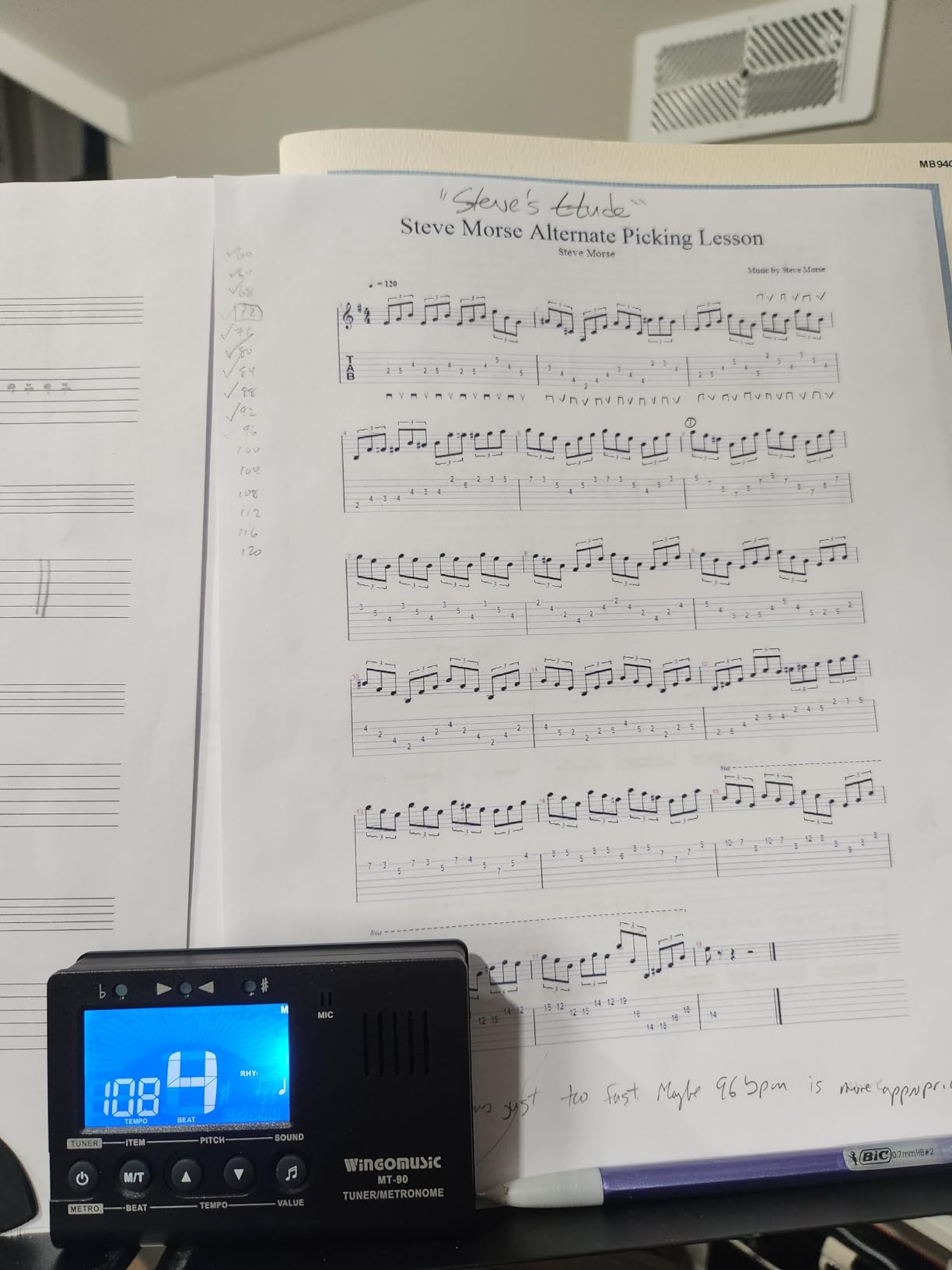 WINGO Digital Metronome Tuner 3in1 for Chromatic/Guitar/Bass/Ukulele/Violin | Pickup & Battery Included, Easy to Use for Practice customer photo 1