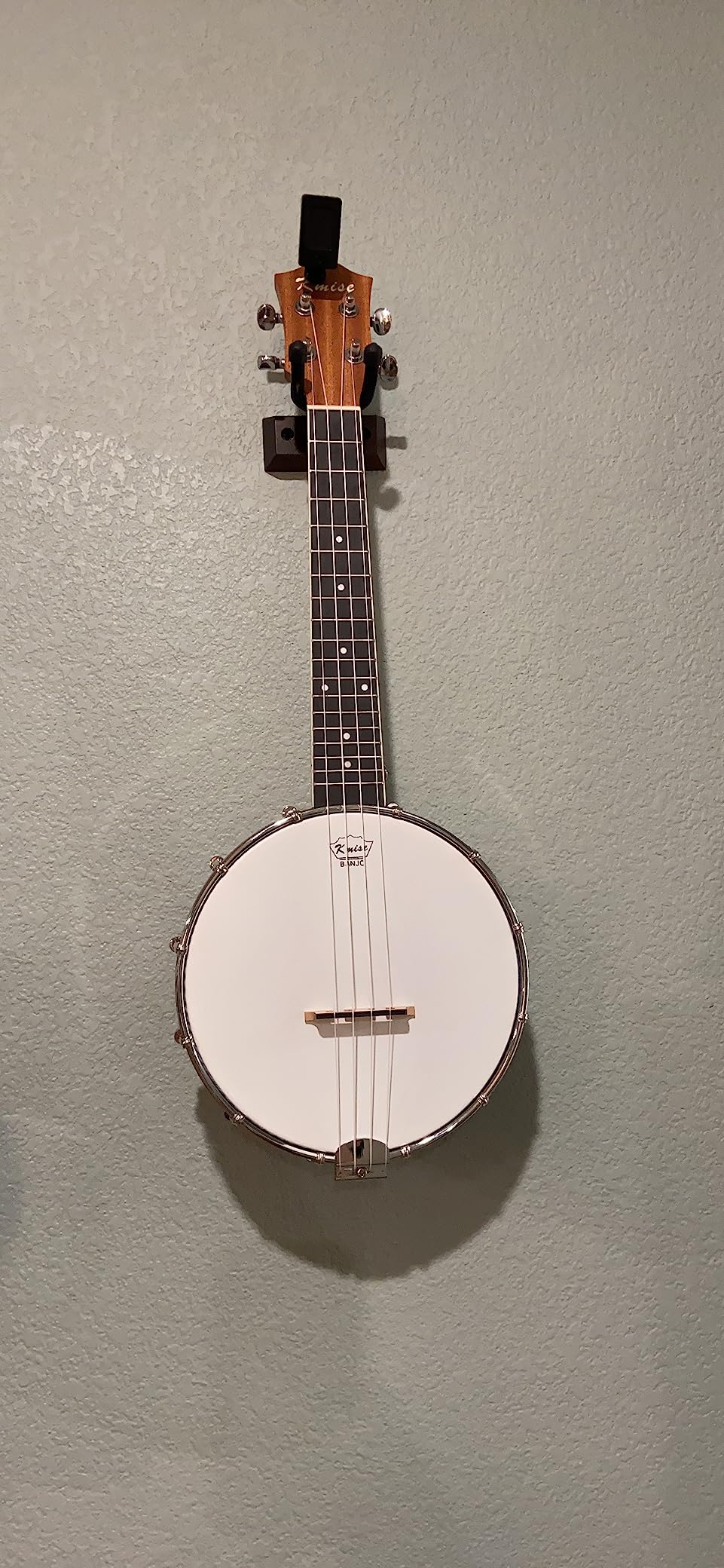 Kmise Concert Size Banjolele 23'' Sapele 4 String Portable Mini Banjo Ukulele with Gig Bag, Tuner, Strap, Strings, Piezo Pickup, Picks, Beginner Kit customer photo 2