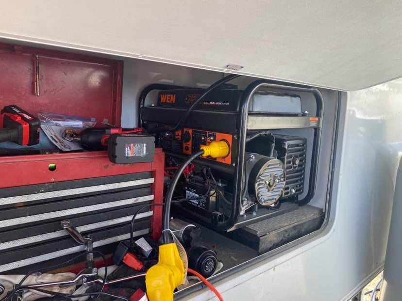 WEN 4,750-Watt 120V/240V Dual Fuel Portable Generator with Wheel Kit and Electric Start (DF475T) customer photo 2