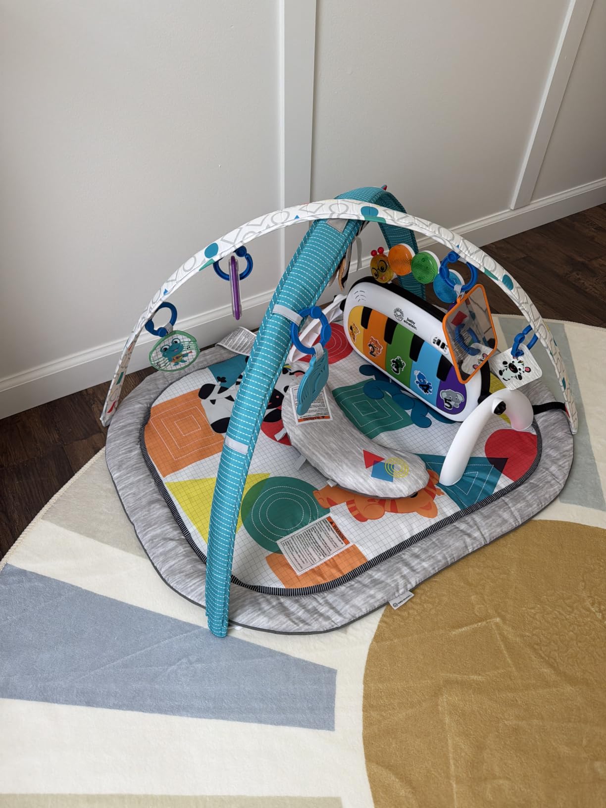 Baby Einstein 4-in-1 Kickin' Tunes Music and Language Play Gym and Piano Tummy Time Activity Mat customer photo 1