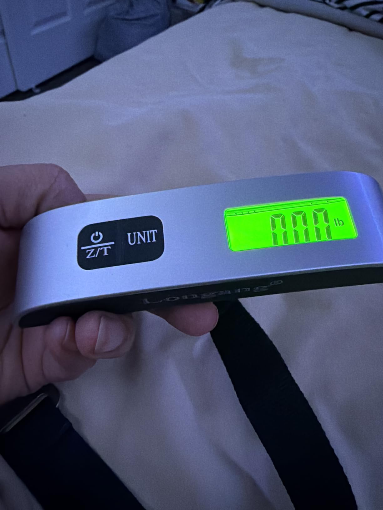 Digital Hanging Luggage Scale with Backlit for Travel, Portable Handheld Suitcase Weight Scale with Hook, 110 Pounds, Battery Included customer photo 2