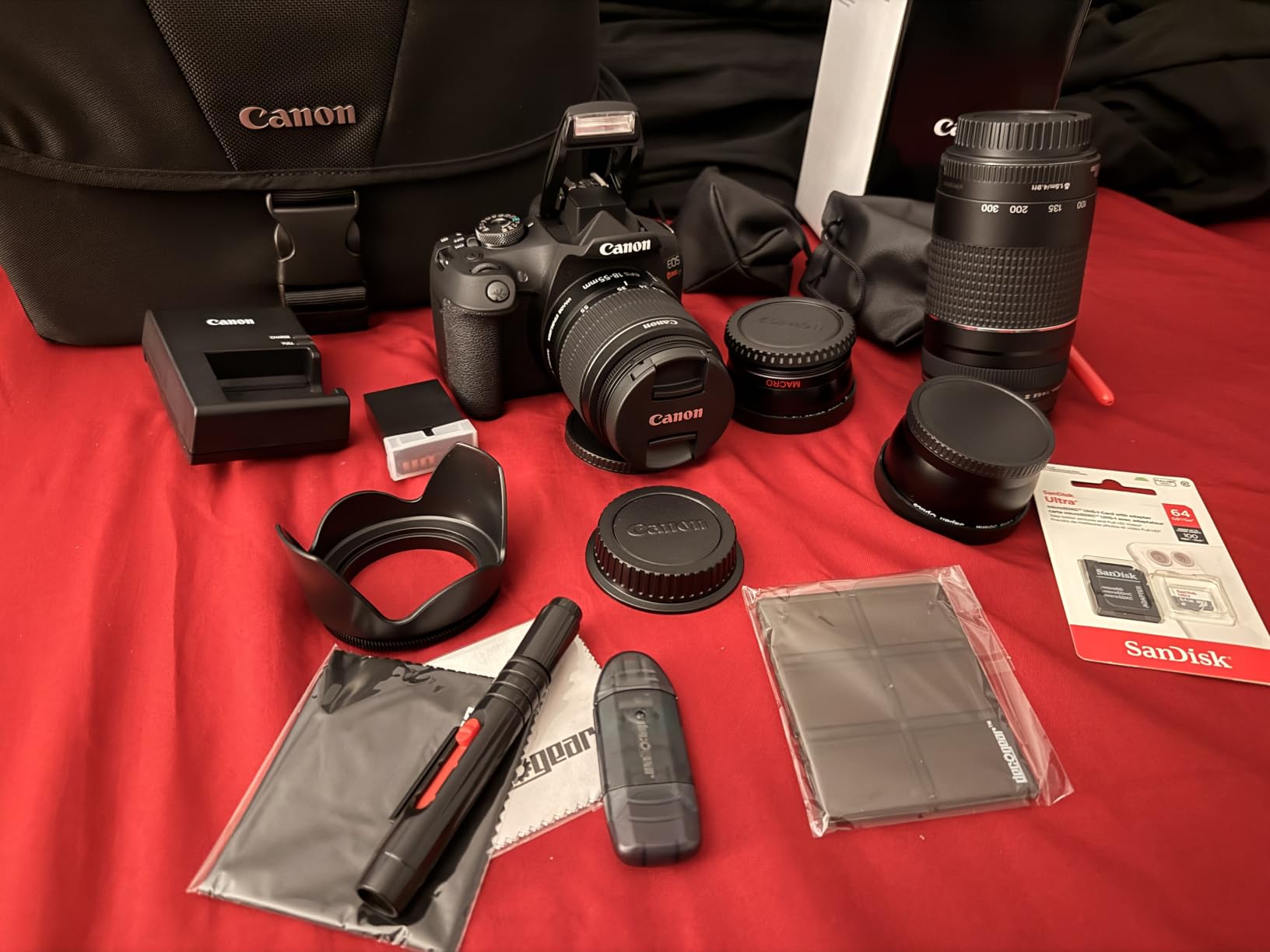 Canon EOS Rebel T7 DSLR Camera with 2 Lens Kit 18-55mm & 75-300mm Bundle | USA Warranty, Double Zoom Lenses Kit with 24.1MP, WiFi, Memory Card and Deco Gear Deluxe Case Kit customer photo 1