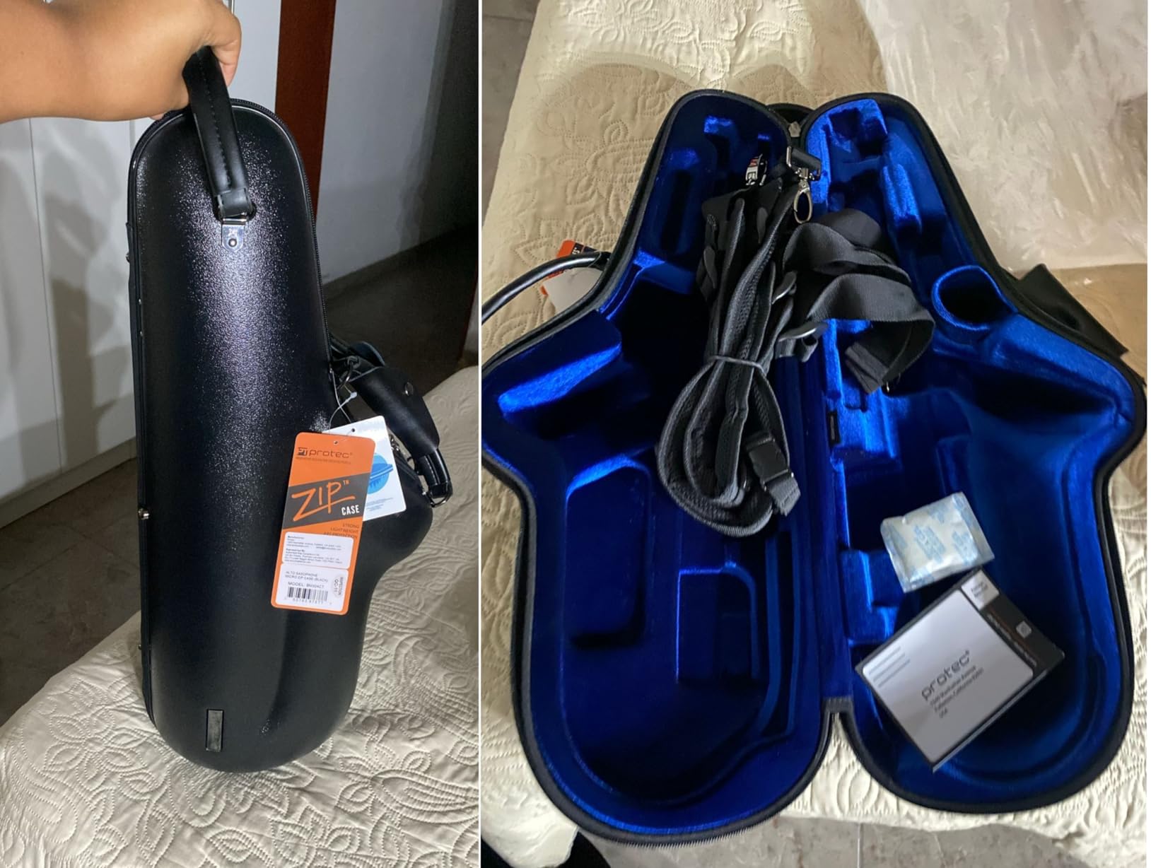 Protec Micro ZIP Alto Saxophone Case, Black, Model BM304CT customer photo 1