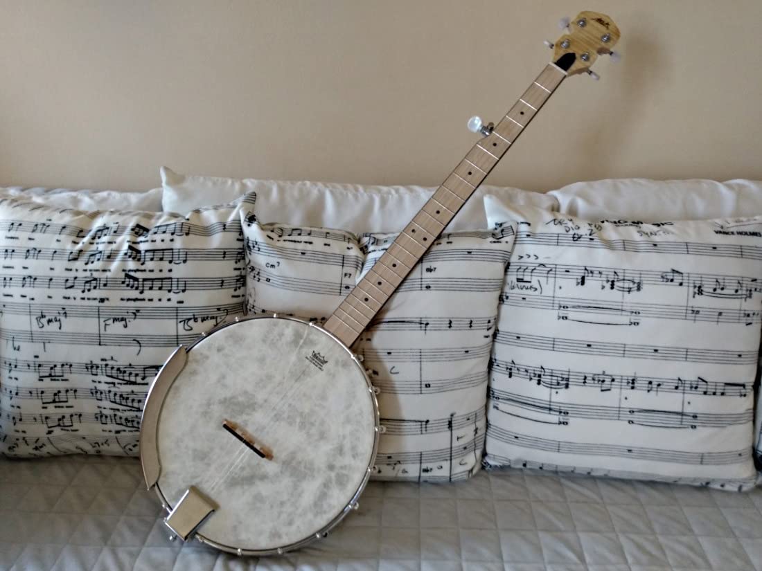 AKLOT Concert 23 inch Banjo Ukulele with Remo Drumhead, Open Back Maple Body, 15:1 Advanced Tuner, Two-Way Truss Rod, Gig Bag, Tuner, Strap, Picks customer photo 1