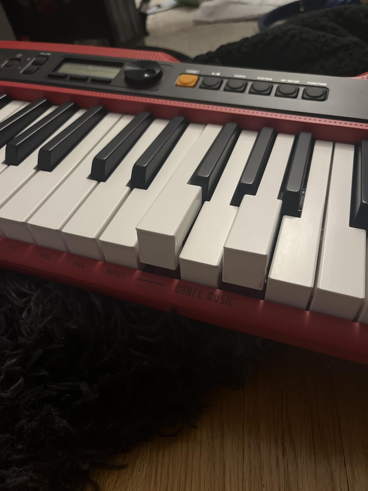 Casio Casiotone CT-S200RD - 61-Key Portable Keyboard for Beginners | 400 Tones, 77 Rhythms, LCD Display, Dance Music Mode, USB-MIDI, Stereo Speakers | Includes Power Supply & Music Rest | Red customer photo 1