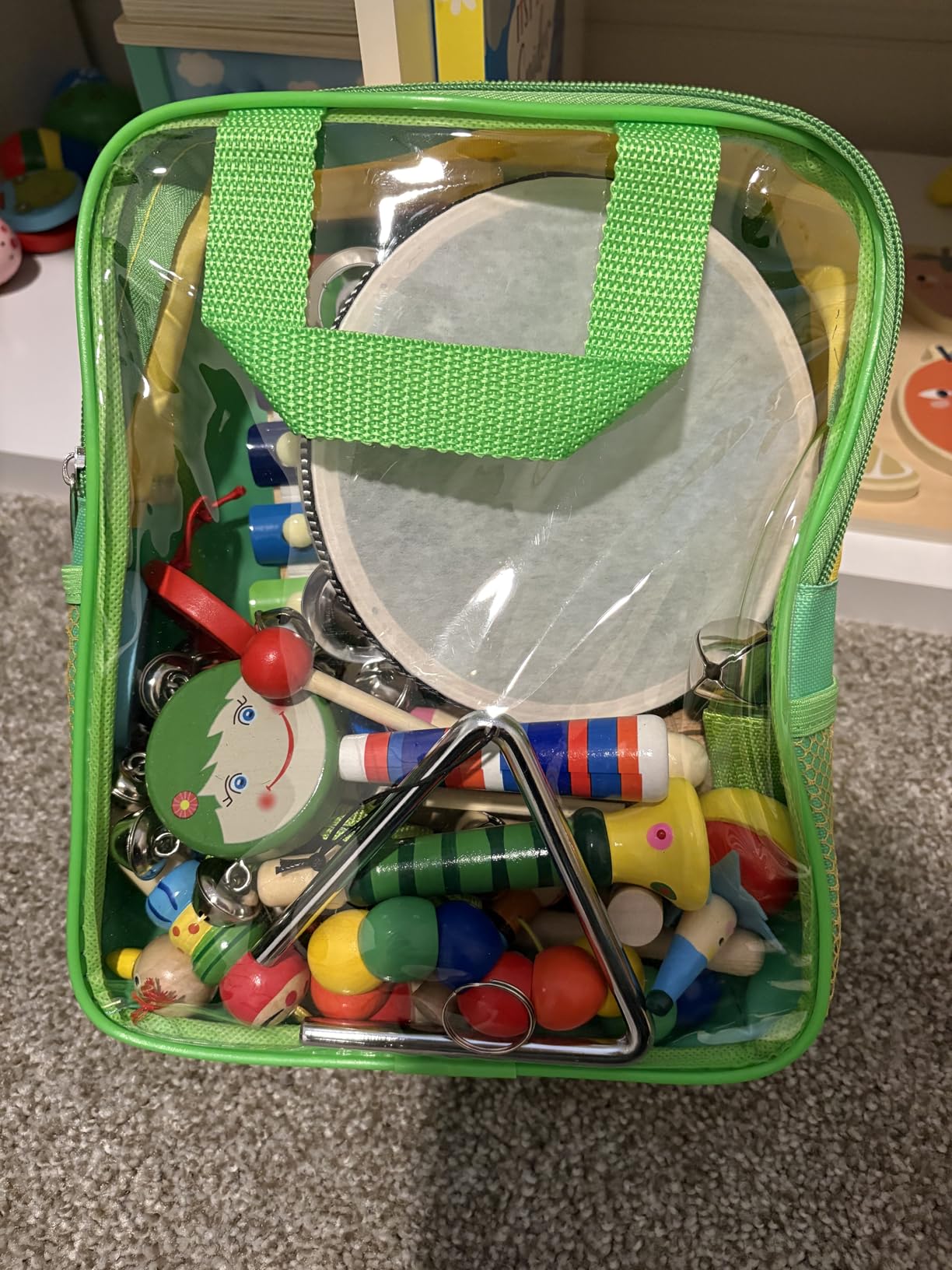 Kids Musical Instruments, 33Pcs 18 Types Wooden Percussion Instruments Tambourine Xylophone Toys for Kids Children, Preschool Education Early Learning Musical Toy for Boys and Girls customer photo 1