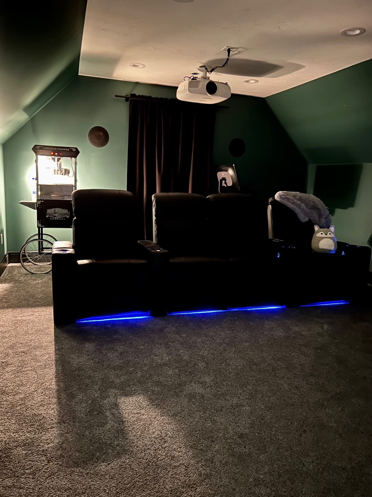 Valencia Piacenza 2025 Power Headrest Home Theater Seat - Premium Italian Leather Recliner with Cooling Gel Memory Foam, Motorized Headrest, USB Charging & LED Lights (Row of 2) customer photo 2