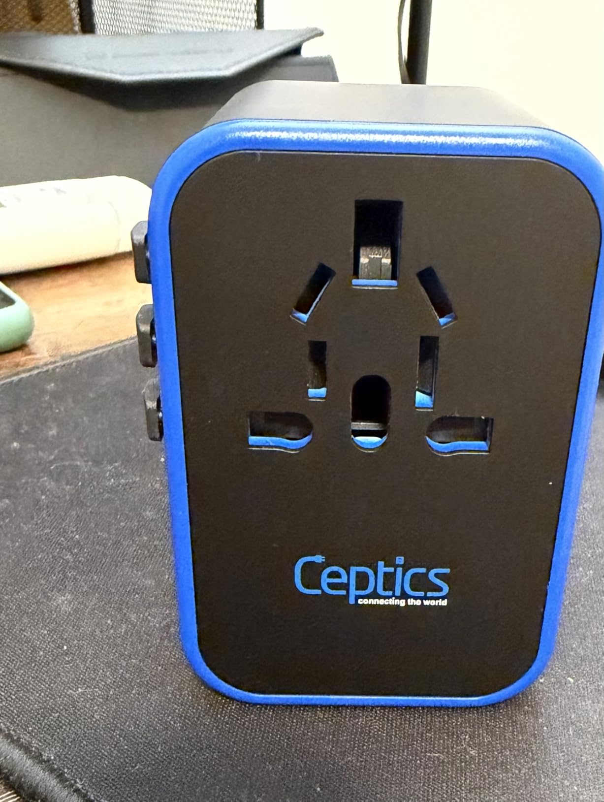 Ceptics 45W Universal Travel Adapter w/ 3 USB-A, 2 USB-C & Universal Input | International Power Adapter, Type A, C, G & I Plugs, Universal Socket for Global Compatibility, PD 45W Fast Charge customer photo 1