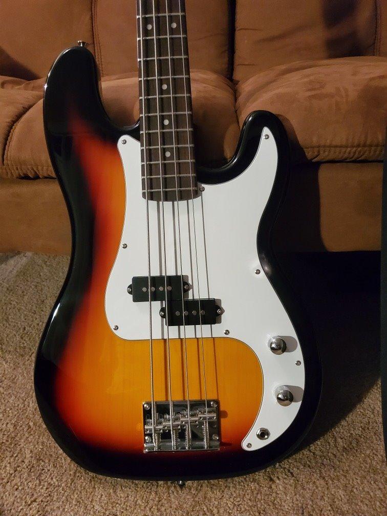 Donner Electric Bass 4 Strings Full-Size Guitar Kit PB-Style (Sunburst) | Standard Bass Beginner Kit for Starter with Free Online Lesson Gig Bag Guitar Strap and Guitar Cable, DPB-510 customer photo 2
