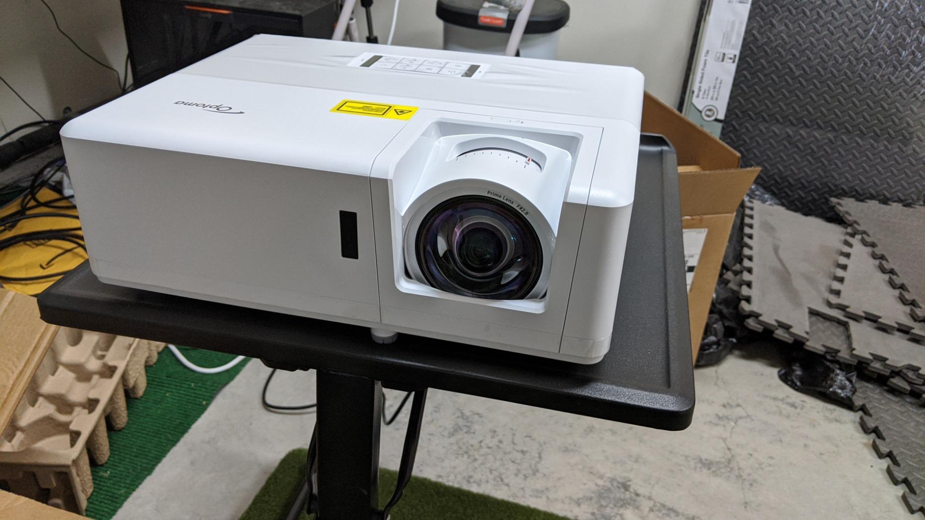 Optoma GT1090HDR Short Throw Laser Home Theater Projector | 4K HDR Input | Lamp-Free Reliable Operation 30,000 hours | Bright 4,200 lumens for Day and Night | Short Throw customer photo 1