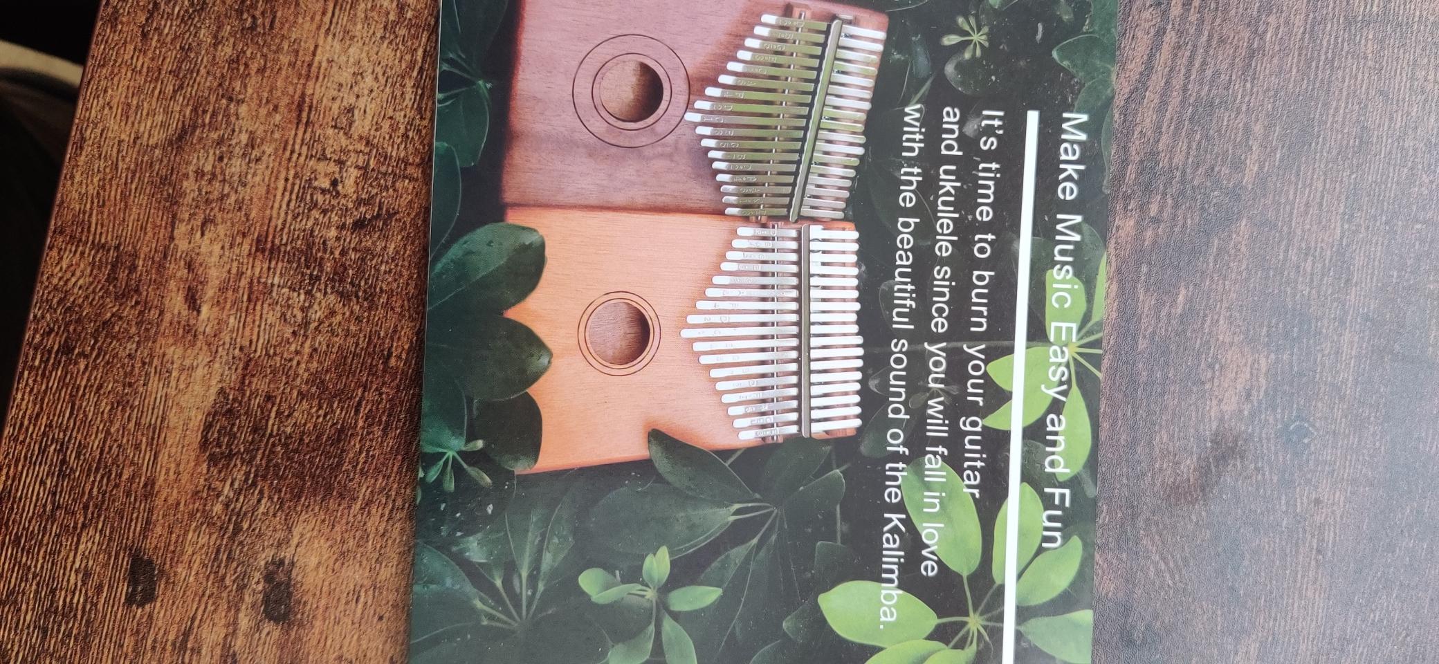 MIFOGE 17Keys Kalimba Thumb Piano with Hard Case Mahogany | Beginner-friendly finger piano easy to learn portable musical instrument with study guide, gift for beginners toddlers childs customer photo 2