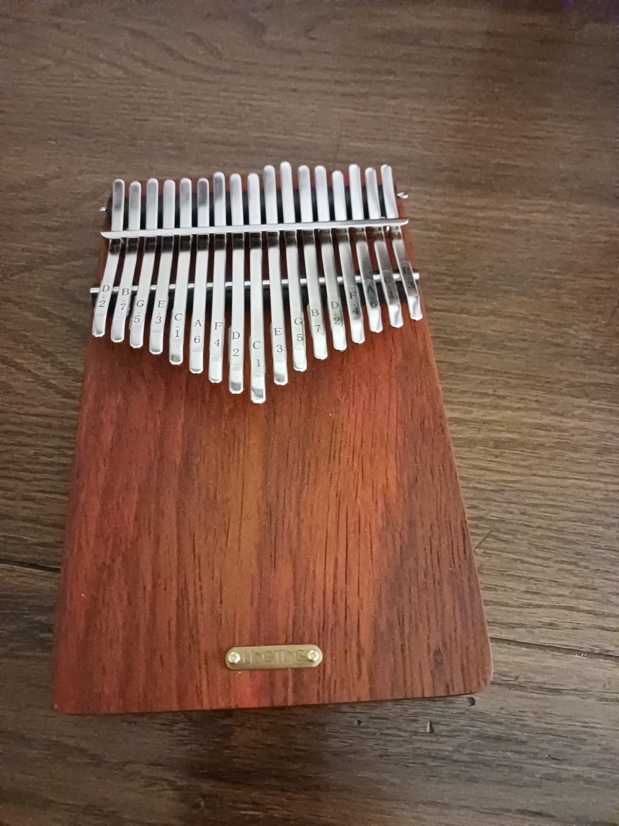 LingTing Kalimba 17 keys Thumb Piano Mbira Finger Piano Gift for Adult Beginners Professional (LT-K17A,wind whisperer) customer photo 1