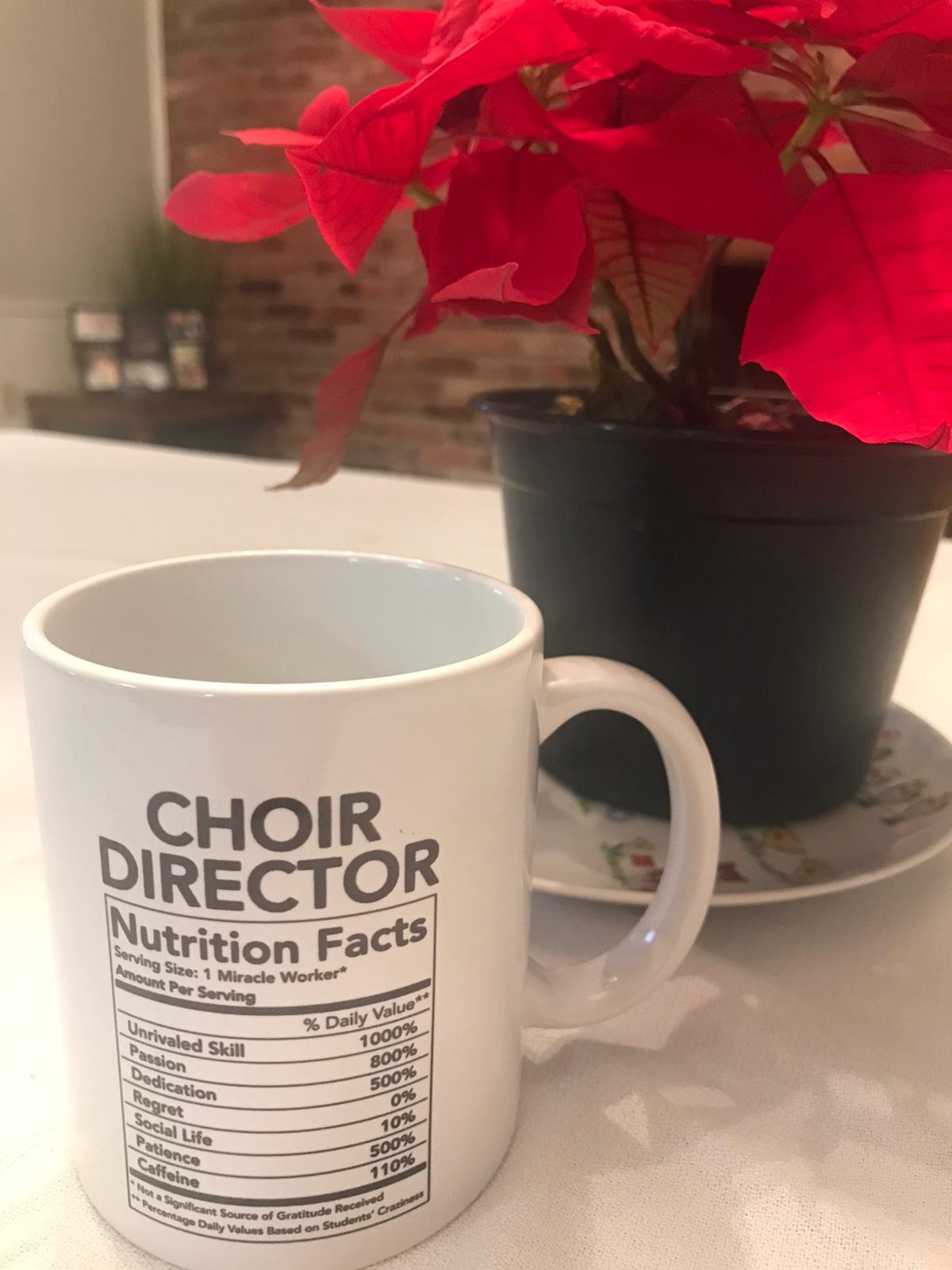 Andaz Press Funny 11oz. Ceramic Coffee Tea Mug Thank You Gift, Choir Director Nutritional Facts - Novelty Gag Birthday Christmas Gift Ideas customer photo 1