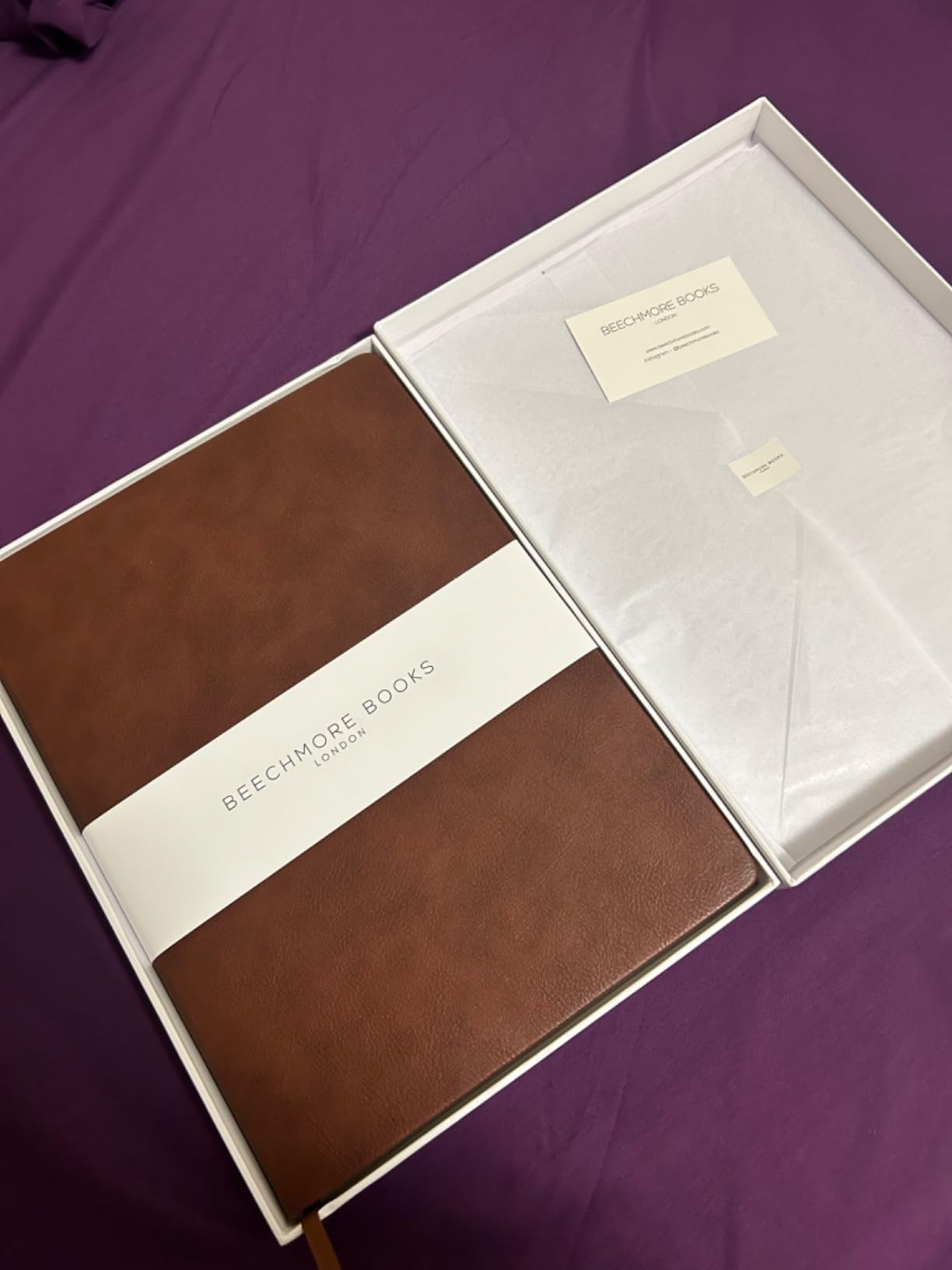 BEECHMORE BOOKS A4 Music Manuscript Paper Notebook A4 120 GSM with Gift Box | Music Book with 10 Staves per Page, Vegan Leather Hardcover, Blank Sheet Music Composition Book for Songwriters & Musicians customer photo 1